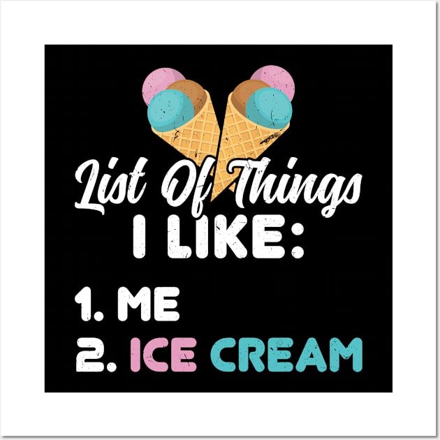 I Like Me and Ice Cream Wall Art by Peco-Designs